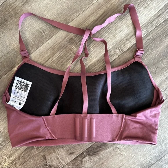 Adidas dusty pink rose athletic workout leggings set size large-2X - Picture 3 of 11